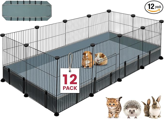 Tall multi-level chinchilla cage with platforms and ramps